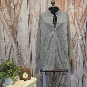 WEEKEND BY CHICO'S -Gray Zip-Up Jacket